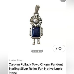 Carolyn Pollack Sterling Silver Pendant with Lapis Stone